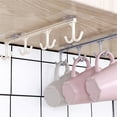 thumbnail image 3 of Soporte para tazas de cocina Runskmd, autoadhesivo, para debajo del estante, gancho para armario, organizador para colgar, 3 of 6