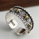 thumbnail image 1 of 925 anillos de plata esterlina para mujer pareja minimalista hecho a mano Simple Retro estrella anillo joyería fina regalo prevenir alergias, 1 of 2