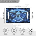 thumbnail image 5 of Renewold Golf Cart Seat Cover Soft Golf Cart Seat Towel Blanket Fits for EZGO Yamaha Club Cars and More 2-Seat Golf Cart, Sea Turtle Hibiscus Blue, 5 of 5