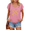 Rose Red, variant on UNISHE Yellow Wildflower V Neck Short Sleeve Graphic Tee