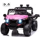 thumbnail image 4 of Historyli Auto eléctrico para montar: volante realista,asiento espacioso con cinturón de seguridad,espacio de almacenamiento independiente,neumáticos duraderos con amortiguadores y control remoto, 4 of 7