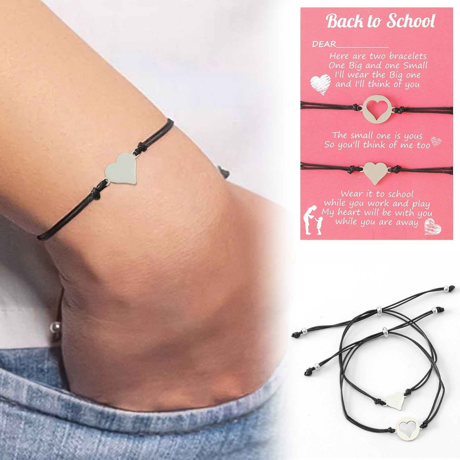 Charm Bracelet For Woman 925 Sterling Silver Basic heart clasp Iconic  Moments Snake Chain Bracelet Gift for Girls Men Mother Daughter… 