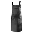 thumbnail image 2 of Oil Proof Leather Vest Apron For Adults Fleece Lined Rubber Vinyl Apron Suitable For Kitchen Cooking Dishwashing Dog Grooming Unisex, 2 of 9