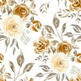 thumbnail image 3 of Beige and Brown Flowers Wallpaper Peel-and-Stick - 25"W x 225"H, 3 of 3