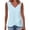 Light Blue, variant on Admvng Tank Top for Women Scallop V-Neck Eyelet Embroidery Sleeveless Ruffle Hem Camisole