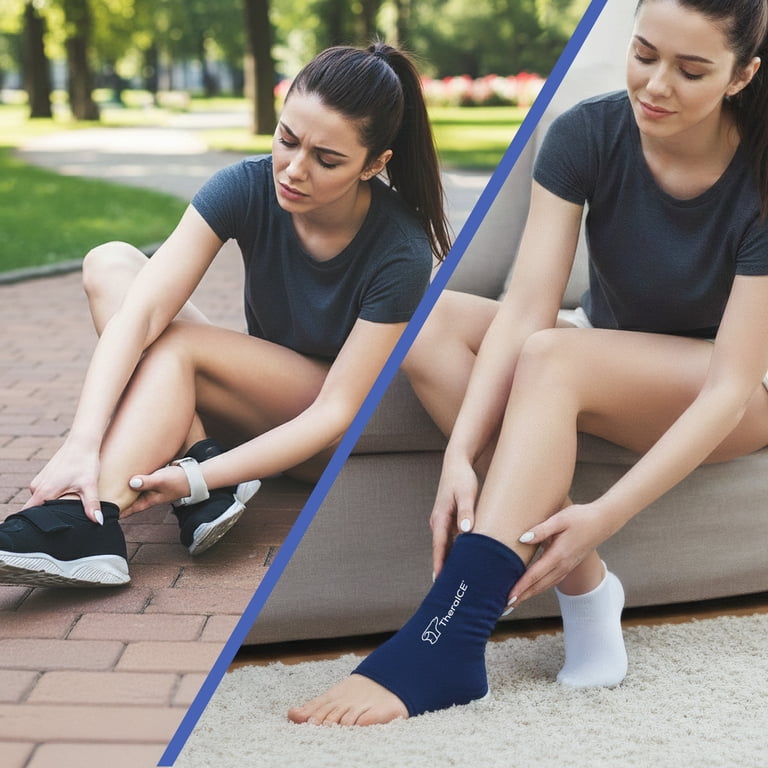 TheraICE Hot & Cold Gel Ankle Compression Wrap photo 5