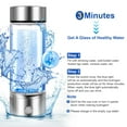 thumbnail image 4 of Qoosea Hydrogen Water Bottle 3 Mins Hydrogen Water Bottle Generator Portable SPE PEM Technology Water Ionizer Gifts for Dad Travel Exercise Home, 4 of 8