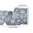 thumbnail image 3 of Snowflake Glitter Satin Wired Ribbon,Christmas Ribbons for Crafting,1.5 Inch X 10Yards Christmas Ribbon for Gift Wrapping Christmas Sewing Diy Crafts Supplies, 3 of 6