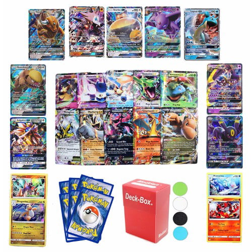 6 Pokemon Cards - GX Guaranteed - Plus Deck Box & Random Bonus ...