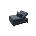 thumbnail image 5 of Folding Ottoman Bed, Convertible Ottoman Sofa Sleeper Bed, Velvet, Dark Gray, 5 of 10