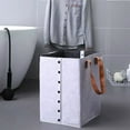 thumbnail image 6 of Aihimol Large Laundry Hamper,Tall Woven Rope Storage Basket for Blanket,toys,Dirty Clothes in Living Room,Bathroom,Bedroom, 6 of 8