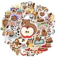thumbnail image 2 of 35pcs Adorable Kids Stickers Bear Stationery Funny Animal for Phone Luggage Laptop, 2 of 9