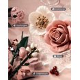 thumbnail image 3 of Set de construcción de ramo de flores iATOM Rosas Rosadas Artificiales, 3 of 6