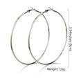 thumbnail image 5 of Pendientes de aro grandes para mujer, aretes llamativos, joyería de moda, 5 of 5
