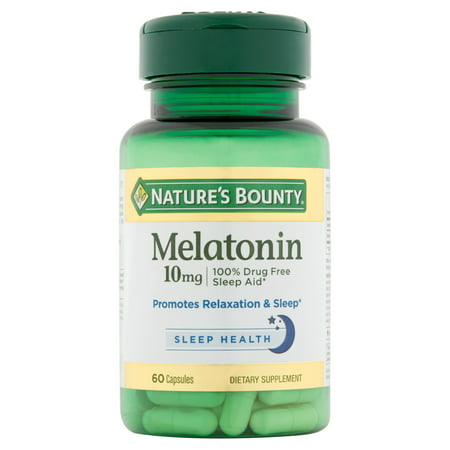 Nature's Bounty Melatonin Dietary Supplement Capsules, 10mg, 60