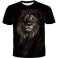 thumbnail image 1 of "Xishao Playeras Hombre Camiseta Personalizada con Estampado De León para Hombre, Camiseta De Manga Corta con Estampado 3D, Camiseta Informal De Verano con Cuello Redondo De Hip-Hop para Hombre" Xishao ropa, 1 of 2
