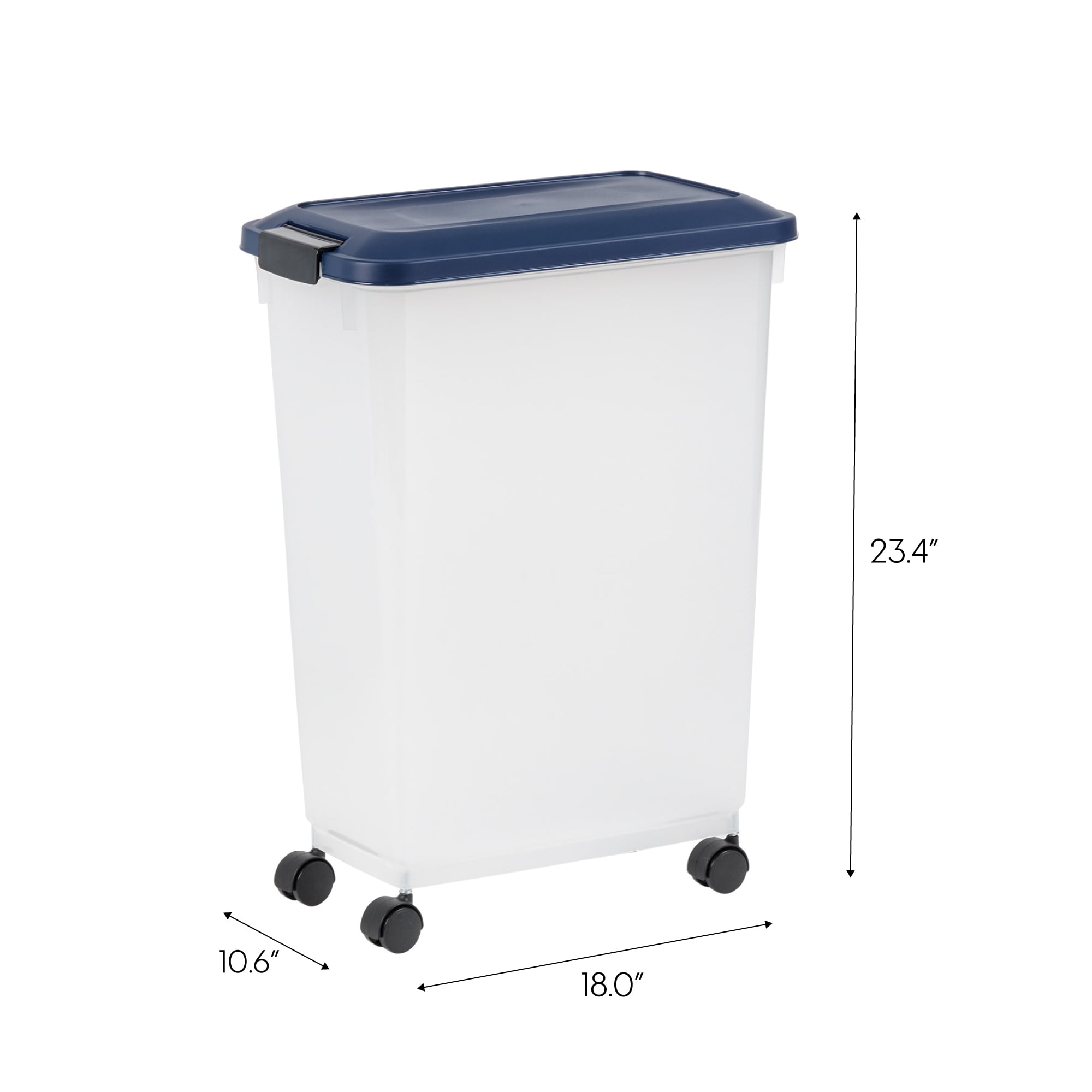 IRIS USA 30lb (47 Qt.) Airtight Pet Food Container with Scoop for