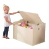 KidKraft Austin Wooden Toy Box/Bench with Safety Hinged Lid - Vanilla