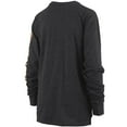 thumbnail image 3 of Women's Pressbox Heathered Black Purdue Boilermakers Two-Hit Canyon Long Sleeve T-Shirt, 3 of 4