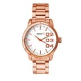 thumbnail image 1 of Reloj De Caballero Extensible de Acero Inoxidable Steiner 44 mm Bisel Oro Rosa Fondo Blanco, 1 of 3