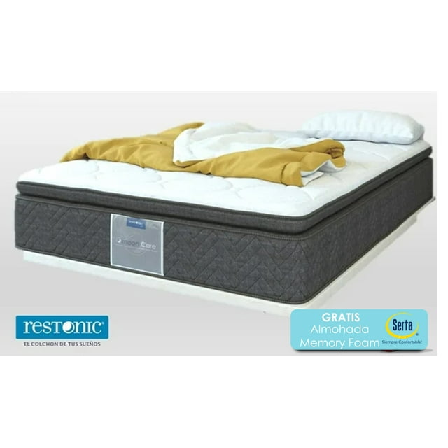 Colchón King Size Restonic Sea Con Almohada Memory Foam