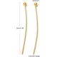 thumbnail image 5 of 200 alfileres de cabeza esférica de latón, alfileres de cabeza con extremo dorado para joyería, alfileres de cabeza larga, 5 of 6