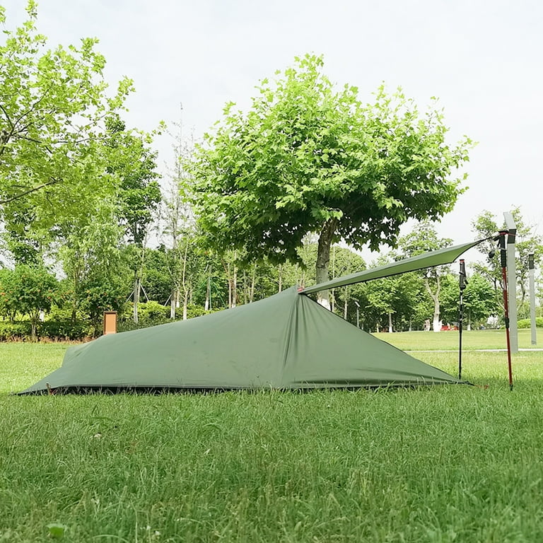ametoys Ultralight Outdoor Camping Tent Single Person Camping Tent Resistant Tent Aviation Aluminum Support Portable Bag Tent