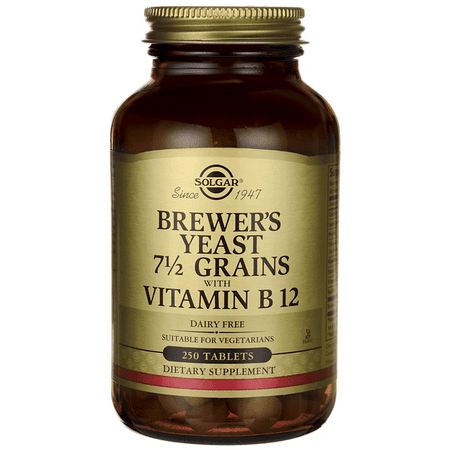 Solgar Brewer's Yeast Grains with Vitamin B12 250 (Best Brewers Yeast Tablets)