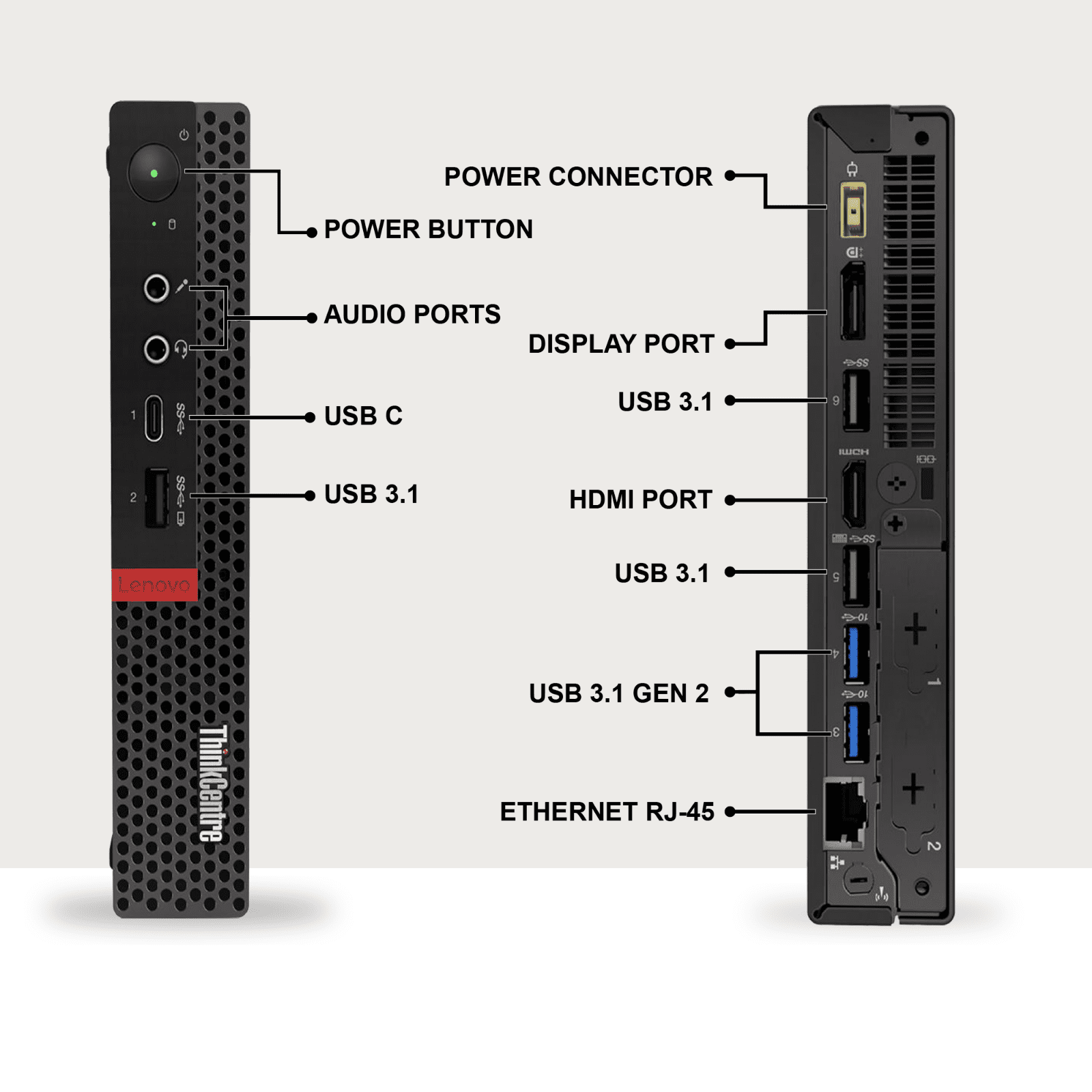 Restored Lenovo ThinkCentre M720q Tiny Desktop Computer — Intel Core i5-8500T 8th Gen Upto 3.50GHz — 16GB DDR4 RAM — 256GB SSD — RGB Keyboard & Mouse — WiFi — Business Mini PC — Windows 11 Pro (Refurbished)
