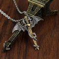 thumbnail image 3 of INS Vintage Style and Dragon Necklace for Men Fashion Pterodactyl Warrior Stainless Steel Jewelry Charm Party Accessories, 3 of 5