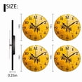 thumbnail image 7 of 10 Inch Wall Clock Battery Operated Square Clock for Office, Kitchen, Outdoor, Living Room, Yellow Bee Oil Painting, 7 of 7