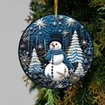 thumbnail image 1 of Adornos navideños, adornos navideños, regalos navideños, colgantes navideños, regalos navideños para familiares y compañeros, colgante redondo para árbol de Navidad., 1 of 7