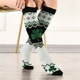 thumbnail image 2 of QASIEATN Women's Festival Clothing Essentials St. Patrick's Day Women's Themed Comfortable 3D Cute Printed Mid Calf Sports Socks Fashion Accessories for Women, 2 of 5