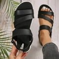 thumbnail image 6 of LUOGENLI Female Womens Sandals with Arch Support Cute Ladies Casual Sandals Solid Color Comfortable Sandals Womens Sandals Dressy Size 11 Womens Sandals with Back Strap 42, 6 of 9