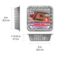 thumbnail image 4 of Handi-Foil 8" Square Aluminum Cake Pans with Lids, 6 Count, 4 of 7