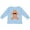 AE-Light Blue, variant on Cute Gingerbread Man with Red Plaid Bowtie Boys or Girls Long Sleeve Toddler T-Shirt
