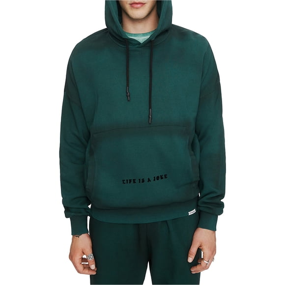 Sudadera con Capucha Elevenparis Hombres Life Is A Joke Verde Oscuro M