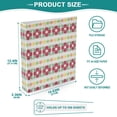 thumbnail image 5 of Waterproof PVC Round Ring Binder - D-Rings Clipboard, 200 Page Capacity (1 or 2-Pack), Ideal for Office , Home and School，Red Flowers, 5 of 8