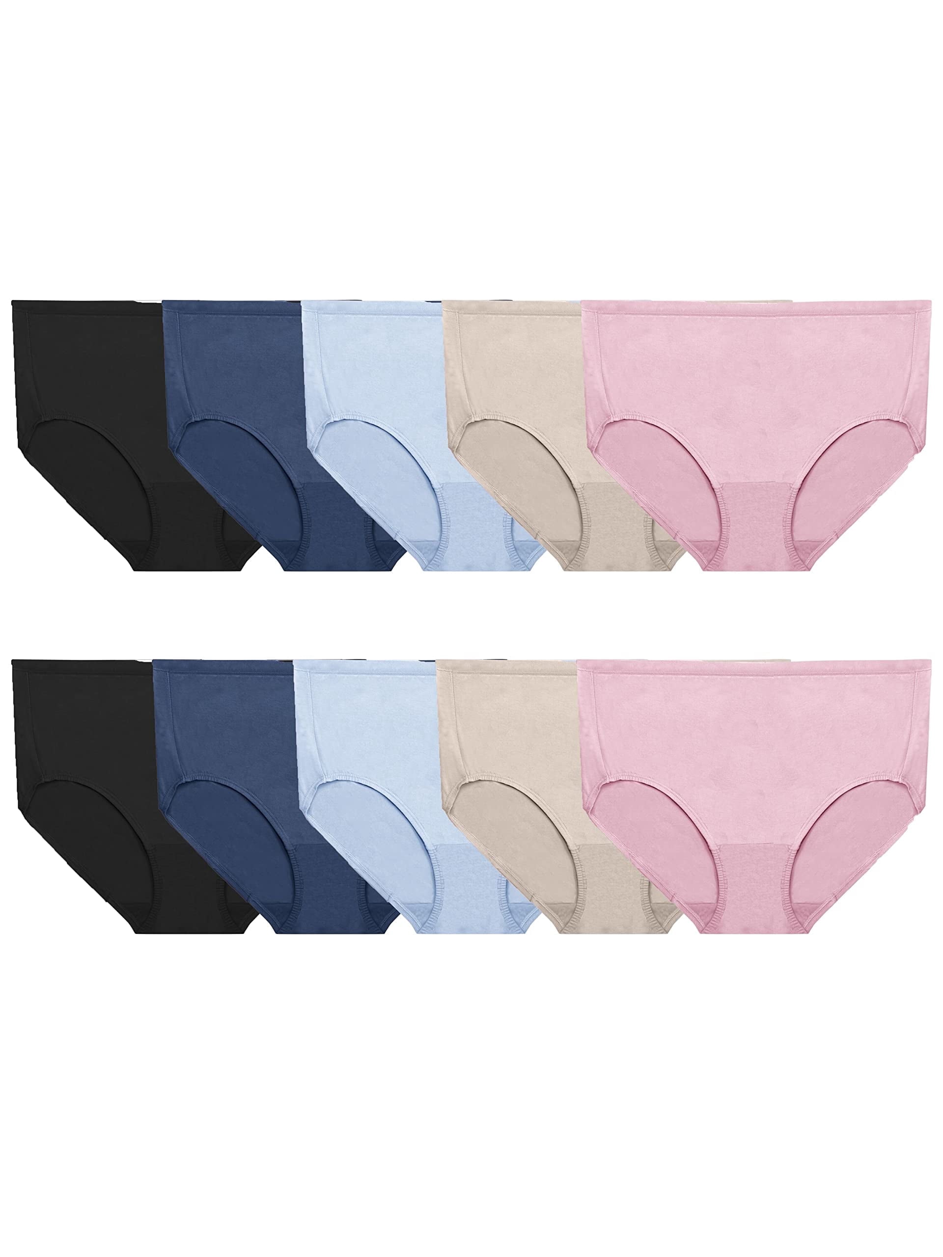 Fruit of the Loom Womens No Show Seamless Underwear, Amazing Stretch & No Panty Lines, Available in Plus Size