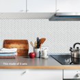thumbnail image 4 of 10 piezas 20*20 cm/7,87*7,87 "moderno nórdico minimalista blanco espiga azulejo pegatinas dormitorio cocina salón pared calcomanías JAMW Sencillez, 4 of 5