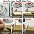 thumbnail image 3 of Double Sided Tape for Crafts, 15 Rolls Multi-Size Arts Tape for Scrapbooking, Card Making, Gift Wrapping, Photo Mounting, Paper Backing for Easy Tear, 3 of 6