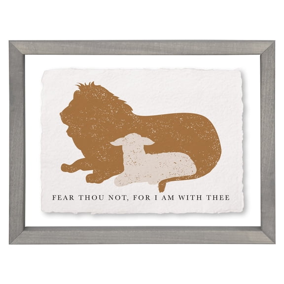 Sincere Surroundings 359480 Floating Art Rectangle - Fear Thou Not - 11 x 14 in.