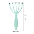 thumbnail image 2 of Unique Bargains 1 Pc Portable Five Claws Head Massager for Home Blue Green PP, 2 of 5