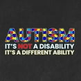 thumbnail image 2 of Autism Awareness Puzzle | Autism Is Not A Disablity Itâ€™s A Different Abilty Inspirational Christian Mens Premium Tri Blend T-Shirt, Vintage Black, Large, 2 of 5