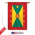 thumbnail image 2 of Breeze Decor 08369 Grenada 2-Sided Vertical Impression House Flag - 28 x 40 in., 2 of 4