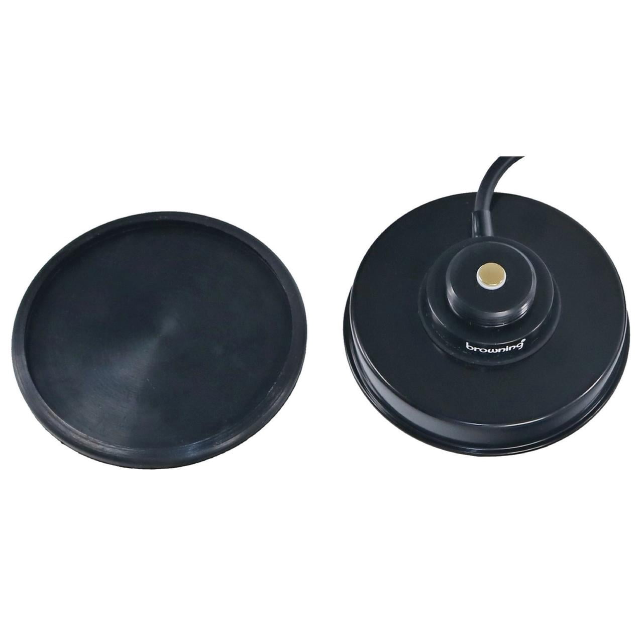 Browning Premium 3-5/8-Inch NMO Magnet Mount with Rubber Boot and Preinstalled SMA-Male Connector, BR-1035-SMA