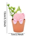 thumbnail image 3 of Binwennn Easter Bunny Mini Planter Adorable Rabbit Pot Ideal Tray Ornament For Home Style Christmas Decorations Set Christmas Ornament Decorations K2so Ornament Christmas Ornament Bulk en Girls, 3 of 8