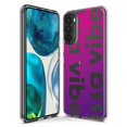 thumbnail image 3 of MUNDAZE Motorola Moto G Fast Shockproof Clear Hybrid Protective Phone Case Purple Clear Funny Text Quote Issa Vibe Cover, 3 of 5