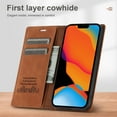 thumbnail image 3 of Allytech Wallet Case for iPhone 14 Plus 6.7 inch 2022 Released, Kickstand Card Slots Magnetic Closure Folio Flip PU Leather Protective Case for Apple iPhone 14 Plus 5G, Brown, 3 of 7