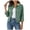 *Green, variant on ClodeEU Women's Long Sleeve Button Down Cropped Denim Jacket,Casual Lapel Collar Jean Coat ,Women's Plus L